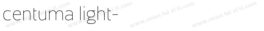 centuma light字体转换